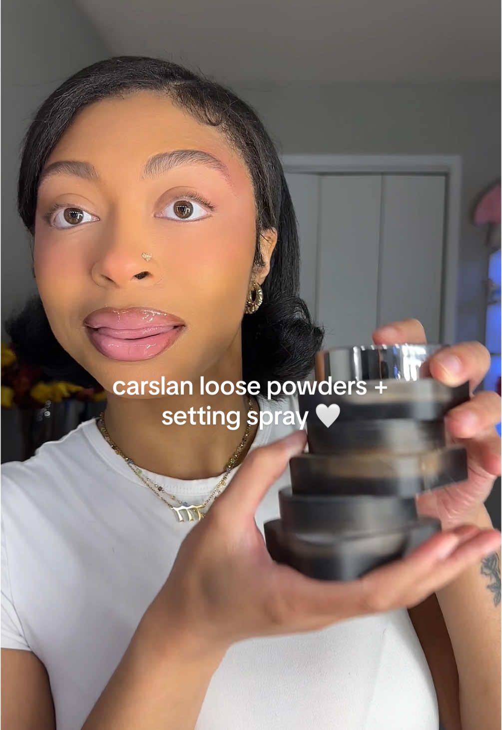 @carslan_us ☁️ matte girl approved! #flawlesspowder #viral #settingpowder #waterproof #makeup #beauty #CarslanPowder