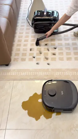 You bought ONE appliance that does it all. Machine you've never seen before. Furniture cleaning machine+Robot vacuum🧼⚡️ #HomeHacks #CleanTech #eufyE28 #eufyEseries #eufyHydroJet™ #eufyDeepCleaning #robotcleaner #mopvaccum #robot #robotcleaner #robotvacuumcleaner #clean #room #usa_tiktok #tiktokviral #cleaningtiktok #homecleaning