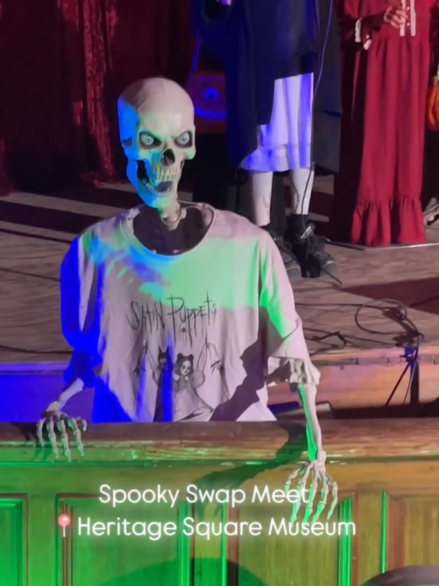 A look inside the Spooky Swap Meet at Heritage Square Museum. #spookyswapmeet #halfwaytohalloween #spookyallyearround