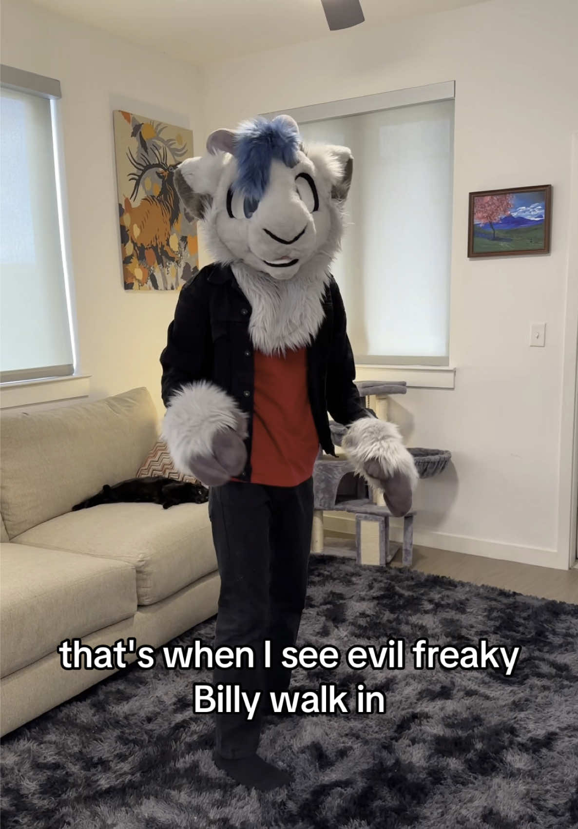 Deer are evil everyone knows this! @Jerb  #furry #fursona #furryfandom #furrytiktok #fursuit #fursuiter 