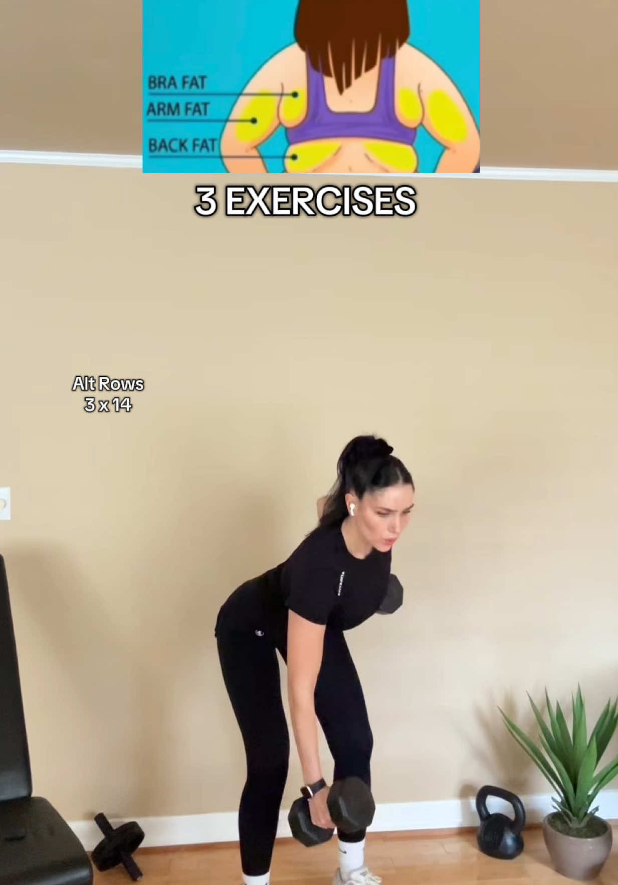 Say goodbye to Back, Bra & Arm fat 😉 Remember to achieve quicker results combine it with calorie deficit 💕  #back #bra #arms #upperbody #workout #fypシ #fatloss 