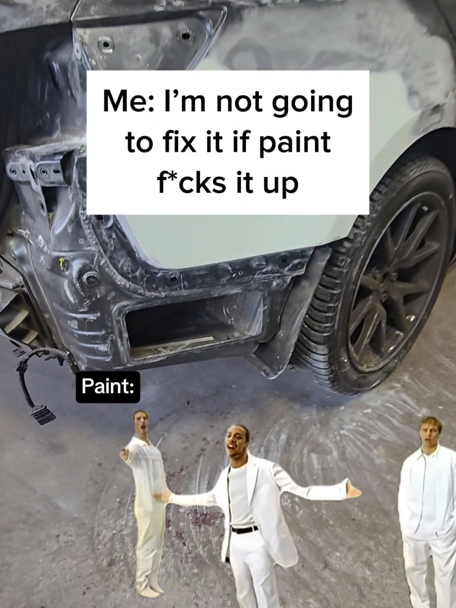 lol all in good fun! #autobody #collisionrepair #bodyshop #painter #tech #bodytech #paintshop #repair #motivatedpainters #refinishkulture #refinish #collisioncenter #paint #autobodytech #CapCut 
