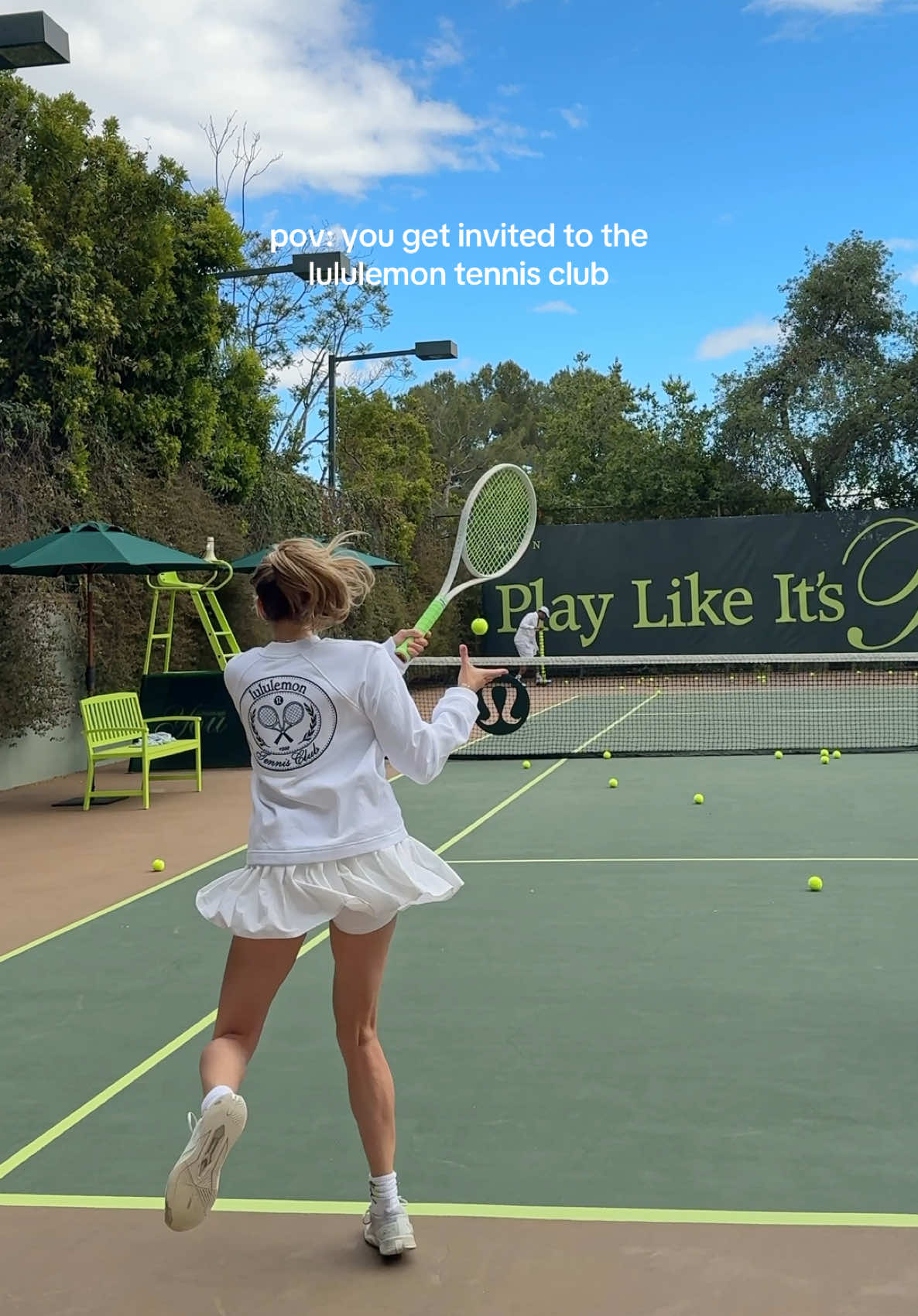 playing tennis with @lululemon, literally a dream come true 🥹🎾