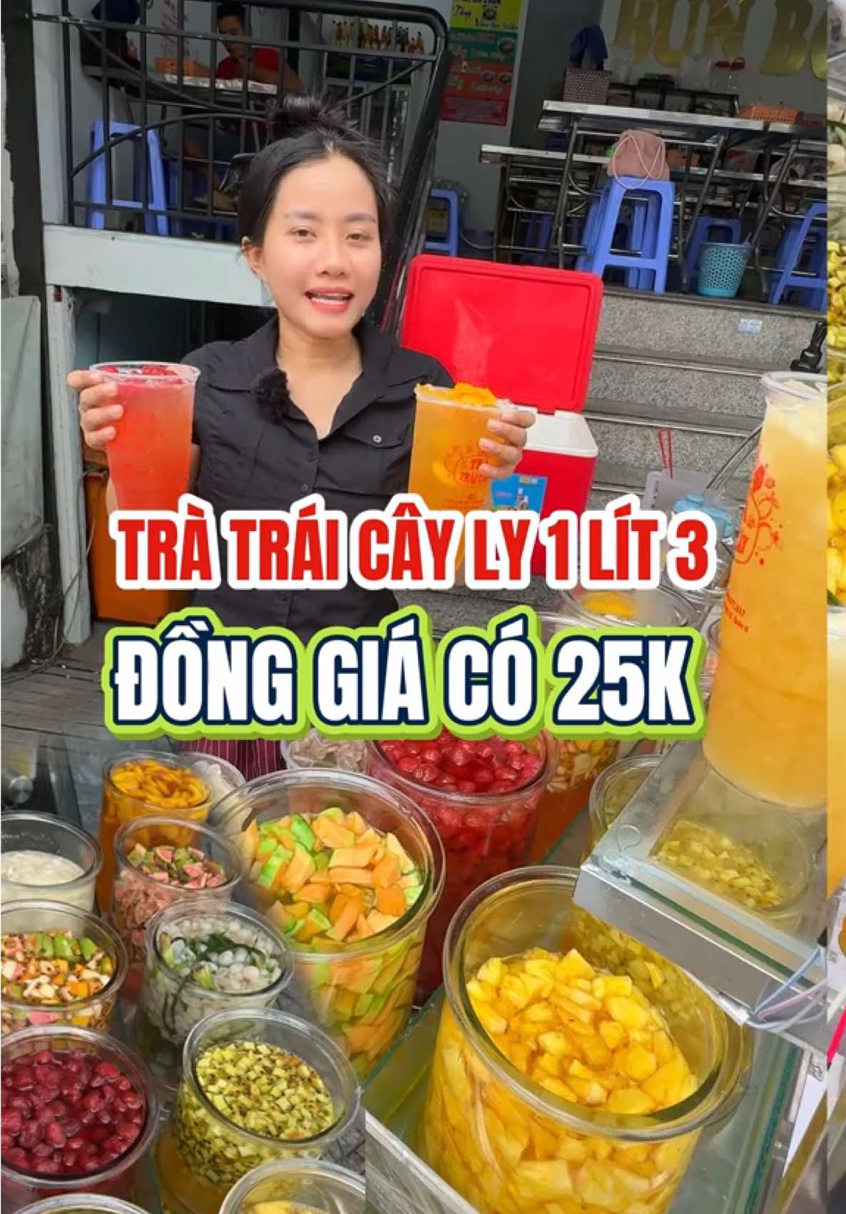 Trà Trái Cây 1L3 Đồng Giá 25K!! #tratraicay #giadinhtihi #tratraicay1l3 #ancungtiktok #traicay #quan6 #quan6angi
