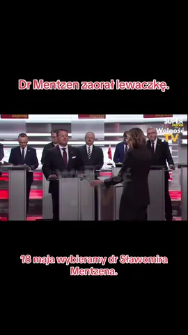 @Sławomir Mentzen zaorał lewaczkę. #konfederacja #debata #prezydent #lewica 
