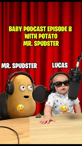 Baby Podcast Episode 8 With Potato Mr.Spudster 😂! #babypodcast #podcast #fyp #usa🇺🇸 
