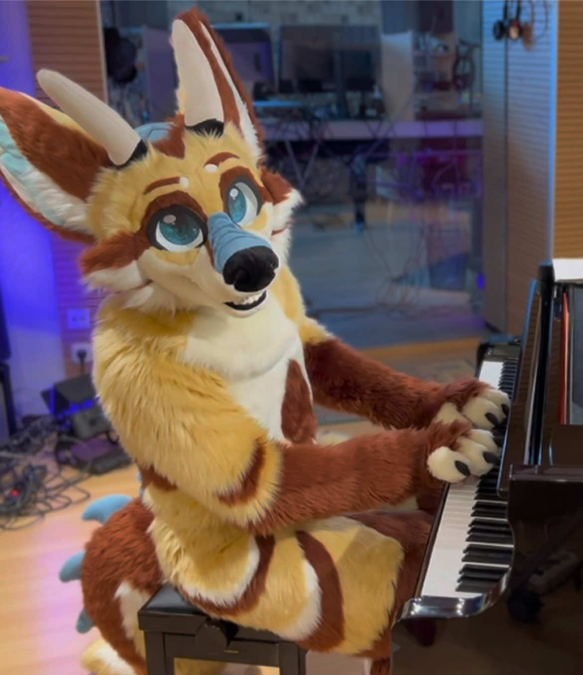 Enjoy! Für Elise from Beethoven - fully played in fursuit! 🦊🐉🎹 #furry #fursuit #fursuiting #furryfandom #piano #pianomusic #dragon #furries #classicalmusic #cute #fox #furelise #fürelise #fursuitingeveryday #fursuiter 