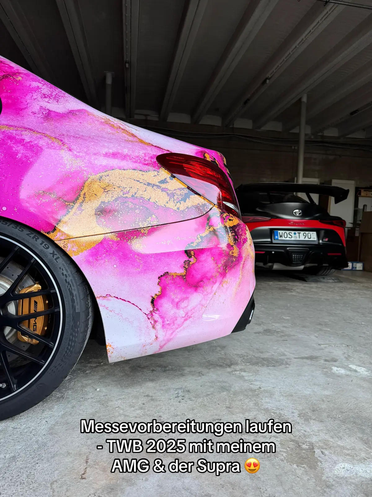 Freu mich auf euch ! 🥰 ihr findet mich & meine Autos ab Donnerstag im „Foyer Ost“ in der GRIP Halle ☺️ #ichtina #cargirl #tuningworldbodensee #amg #c63s #supra #tuning 