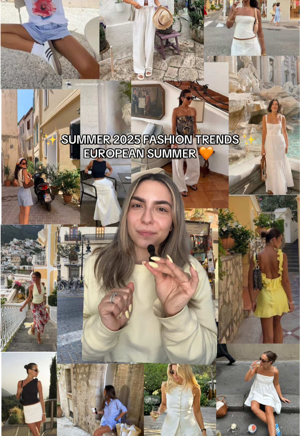 Summer 2025 Fashion Inspo - What to buy for European Summer Vacation. 🧡 Everything is linked on my LTK + follow for part 2! 🫶🏼✨ #europeansummer #fashiontrends #SummerFashion #springfashion #whattowear #resortwear #virtualstylist #pinterestoutfit 