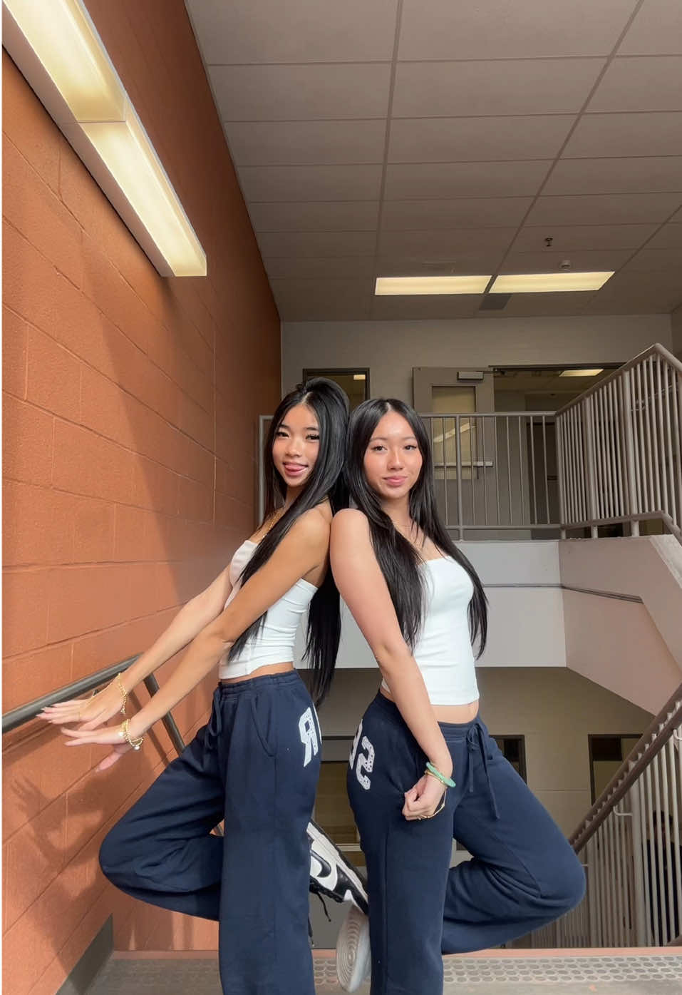 me with twin #twin #duo #matching #outfitinspo #outfits #fitcheck #OOTD #asian #fyp 