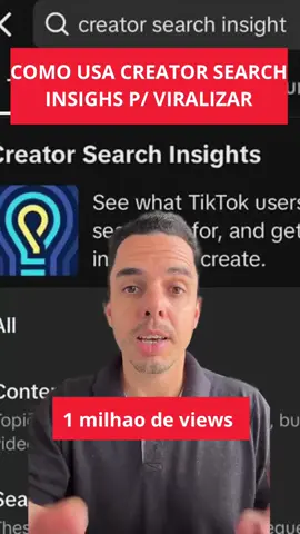 Como usar o Creator Search Insights: descubra o que seu público mais pesquisa e crie conteúdos que eles realmente querem! #marketingdigital #empreendedorismo #dicasdenegócios #trabalhoremoto #criadordeconteúdo #vidaonline #sucessonainternet #empreenda #inspiração #estratégiadigital #viralize #dicasdemarketing #educaçãofinanceira #networking #desenvolvimentopessoal 