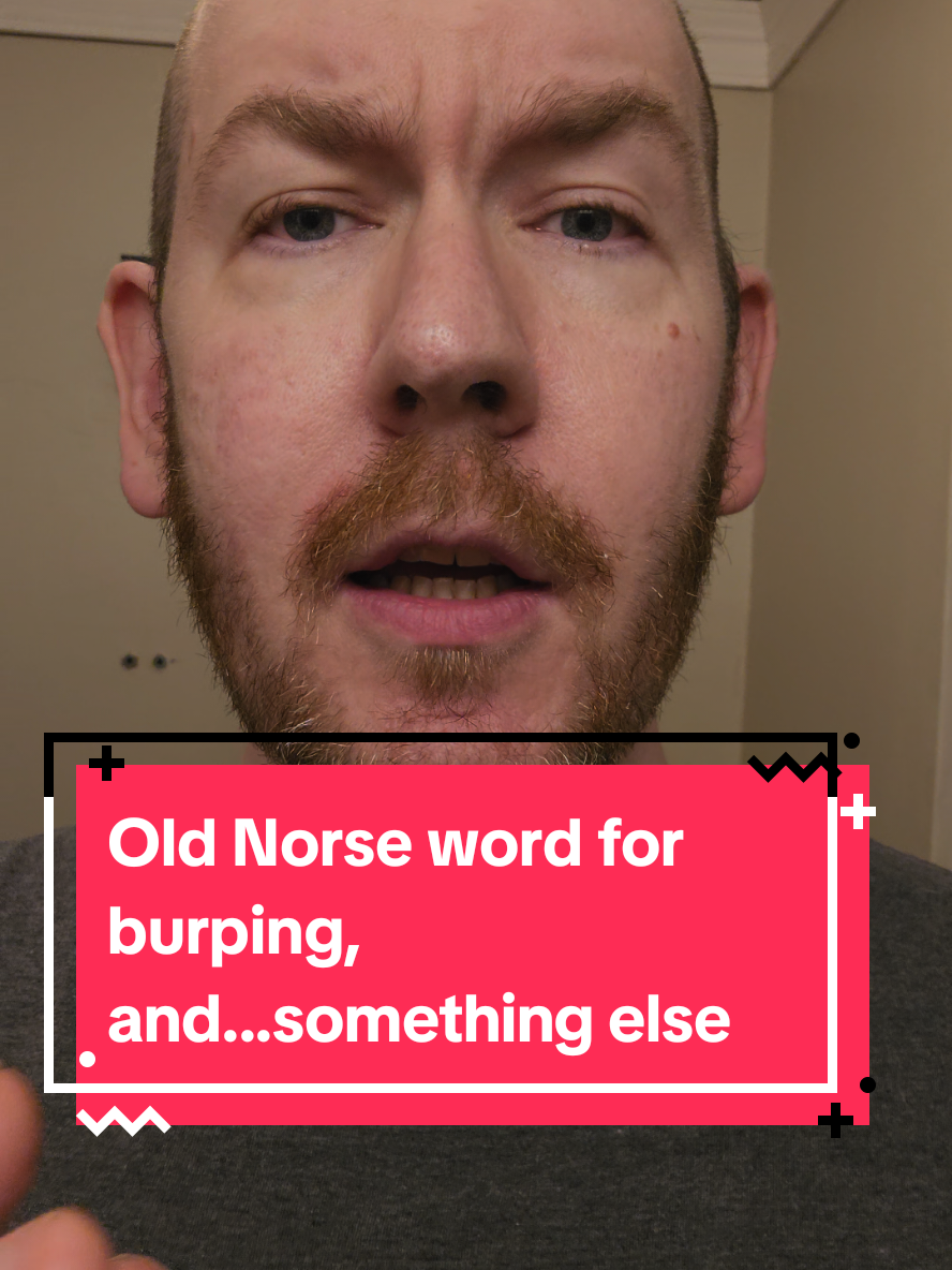 Old Norse word for burping, and...something worse. #oldnorse #oldnorsewordoftheday #burp #diarrhea #languagelearning 