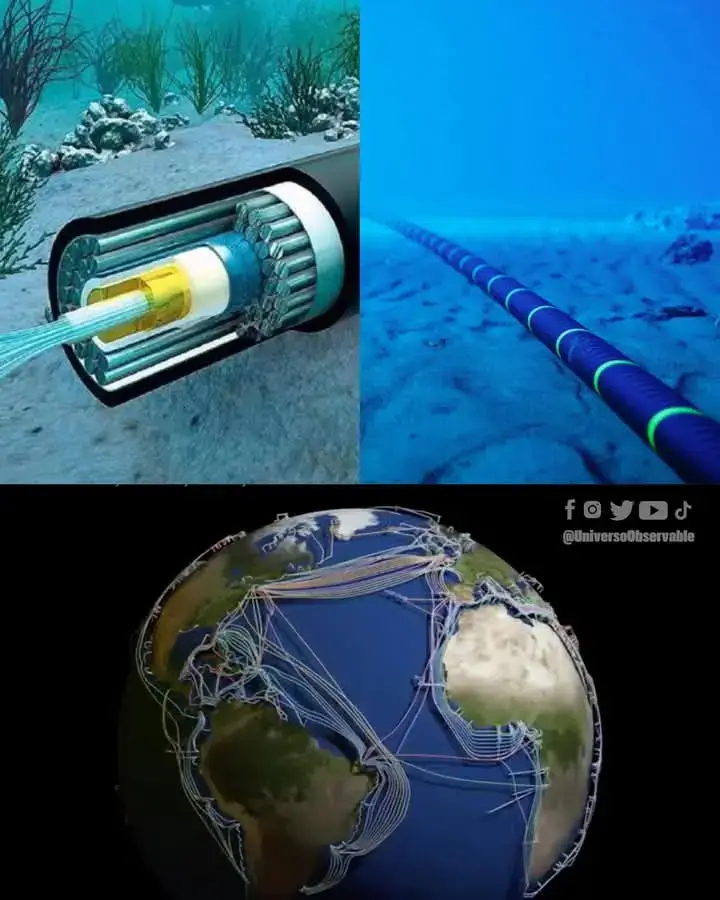 Aunque mucha gente piensa que el internet viaja principalmente por satélites, en realidad, más del 95% de los datos globales se transmiten por cables submarinos que cruzan los océanos.#502🇬🇹♥️ #FCXFLORIDA🌴🌵 #INTERNACIONAL 