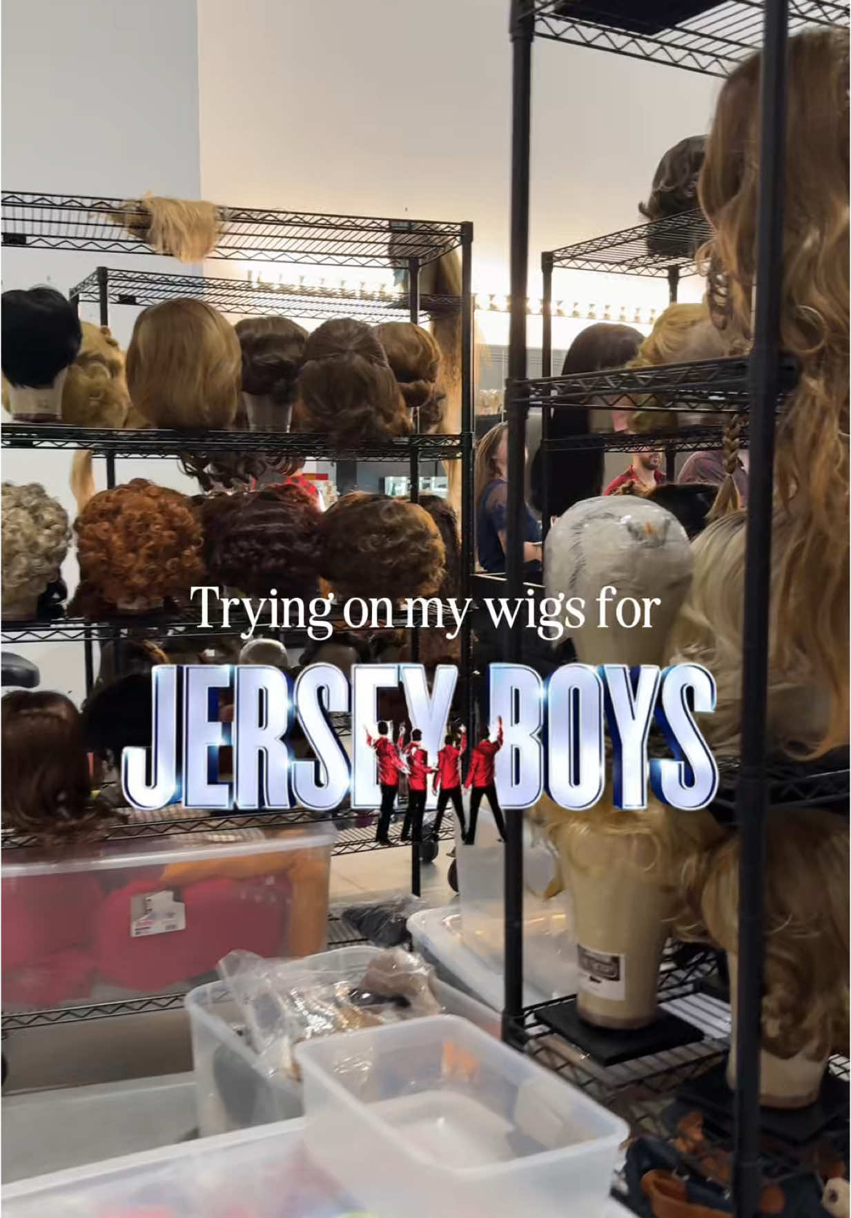 Trying on my Jersey Boys wigs for the first time 🤩 #fy #fyp #jerseyboys #theatre #theatretok #musicaltheatre #wig #wiglife #theatrewigs #wigcap #behindthescenes #cruiseship #cruiseshipcrew #cruiseshipperformer #ncl #frankievalli #jerseyboyscast 