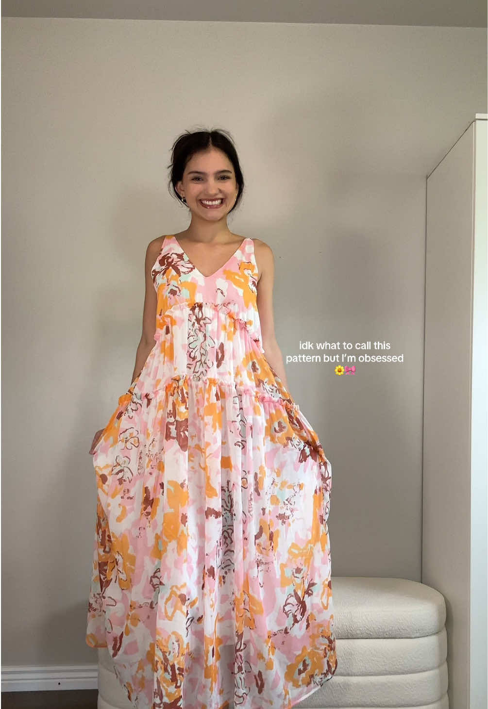 it’s probably floral but it’s giving 70’s #floraldress #floraldresses #maxidresses #vintagedresses #longdresses #springdresses 