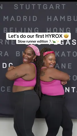 I can’t believe we did this!! (But these sore legs sure can lolol) It’s so fun reliving this day 💖 @Cierra| Slow runner + Fitness  1300 calories burned. 30k steps. A few tears. And a lot of laughs.  Hyrox is for EVERYONE.  🎥: my man my man my man   #slowrunner #Running #marathontraining #beginnerrunner #momswhorun #myracemypace #runhappy #hyrox #hyroxtraining #hybridtraining #explorepage