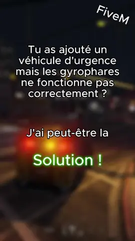 Tes Gyrophares ne fonctionne pas correctement ? J'ai peut-etre la Solution ! #gtarp #gta #roleplay #fivem #gta5 #fr #serveur #rockstar #pourtoi