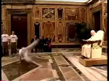 Breakdancing for Pope John Paul ii