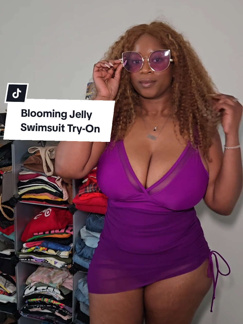 If you need a modest swimsuit you can wear around the kids, check out this one from @BloomingJelly_Official 💜 I love the full coverage with great support! Shop this style and more on #tiktokshop  #bloomingjelly #bloomingjellyswimwear #modestswimsuit #fullcoverageswimsuit #tiktokshoprestock #tiktokshopmothersday 