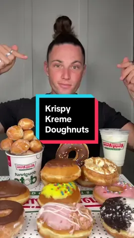 Krispy Kreme Doughnuts 🍩 #krispykreme #donuts #Foodie #mukbang #asmr #fyp 