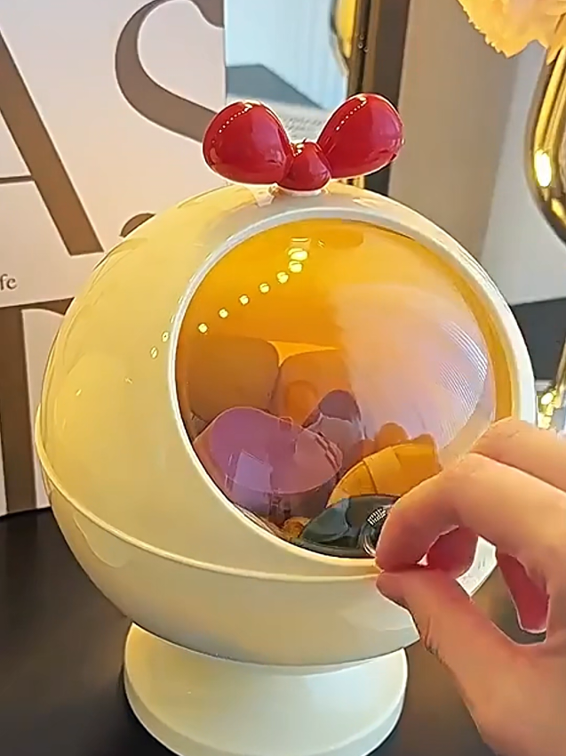 Hộp đựng mút trang điểm hoặc phụ kiện tóc, hình nơ dễ thương nhỏ gọn để bàn, có nắp đậy. #hopdungmuttrangdiem #hopdungphukientoc #hopdungdotrangdiem #hopdungphukien #hopdungdodeban #hopdungkeptoc 