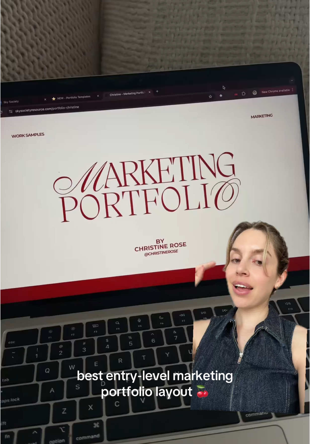 Marketing portfolio template to use as inspo!! #marketingportfolio #canvaportfolio 