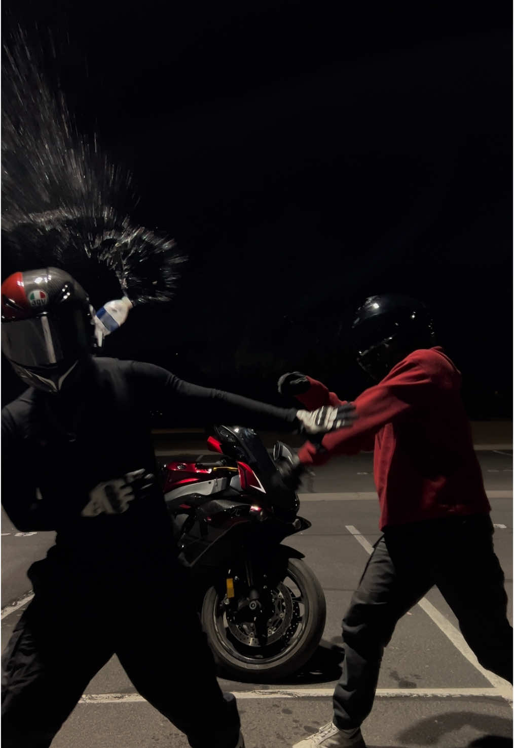 The Yamaha R1 @Edward  #biker #biketok #BookTok #yamaha #r1 #agv #goofy #skit #comedy #bikerboys 