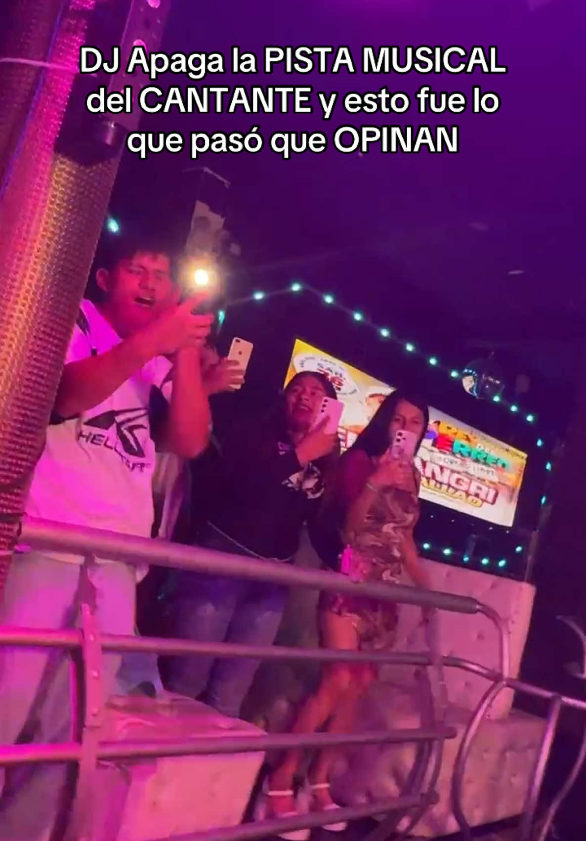 ESTO PASA cuando EL SONIDISTA ME APAGA LA MÚSICA !!! #fyp #cantante #discoteca #amigos #elcangridelcallao 