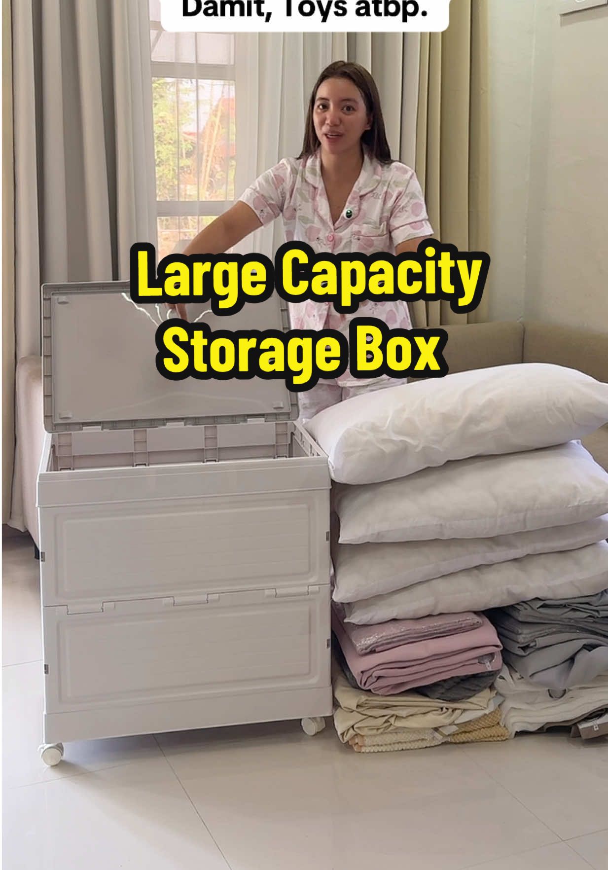 Nakakatuwa to ang laki pala talaga 👏 #largestoragebox #storagebox 