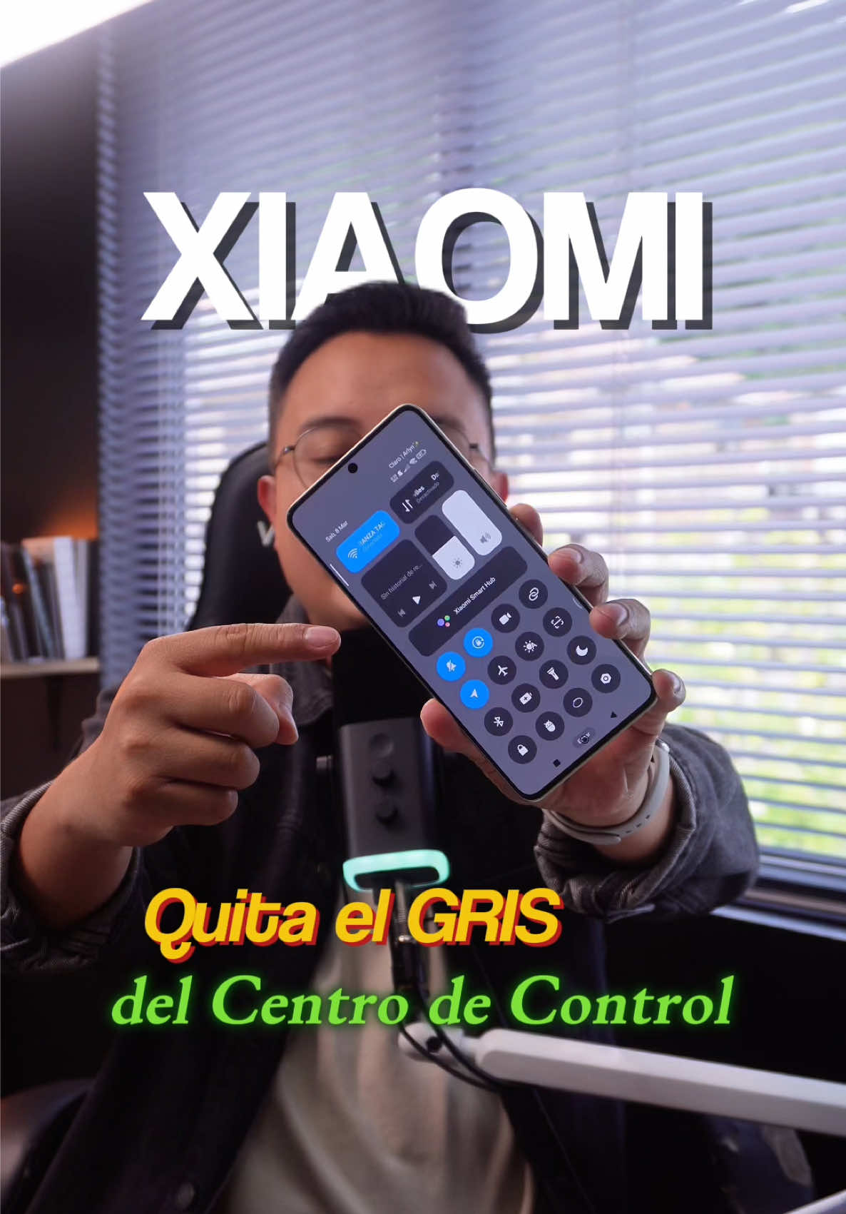 Cambia el centro de control de tu Xiaomi, quitando el color gris #hyperos2 #xiaomiredmi #trucosxiaomi 
