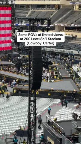 Limited view demonstrations of 200 level for #beyonce #cowboycarter 
