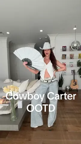 Cowboy carter country outfit for opening night to see queen Beyoncé!! thank you @CÉCRED I’m SO EXCITED!!! #beyonce #cowboycarter #OOTD #cowboy #country 