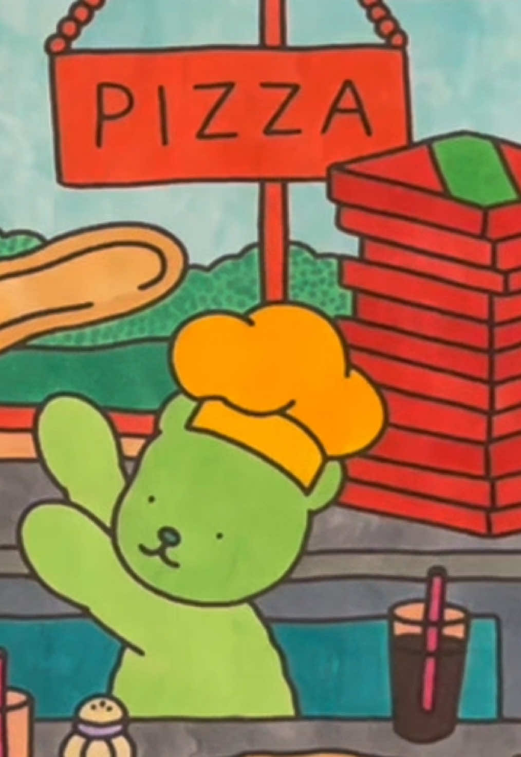 Pizzaria - Bobbie Goods #bobbiegoodsfan #bobbiegood #bobbiegoods #bobbiegoodscoloringbook #bobbiegoodscoloringpage #bobbiegoodscoloring #bobbiegoodsart #bobbiegoodsarts #fyp 