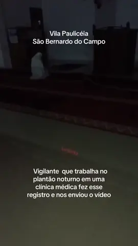 Vigilante  que trabalha no plantão noturno em uma clínica médica fez esse registro e nos enviou o vídeo #sãobernardodocampo  #ghostface  #fantasma  #lendariosdoabc  #foryoupage  #lendasurbanas  #medo  #terror  #suspense 