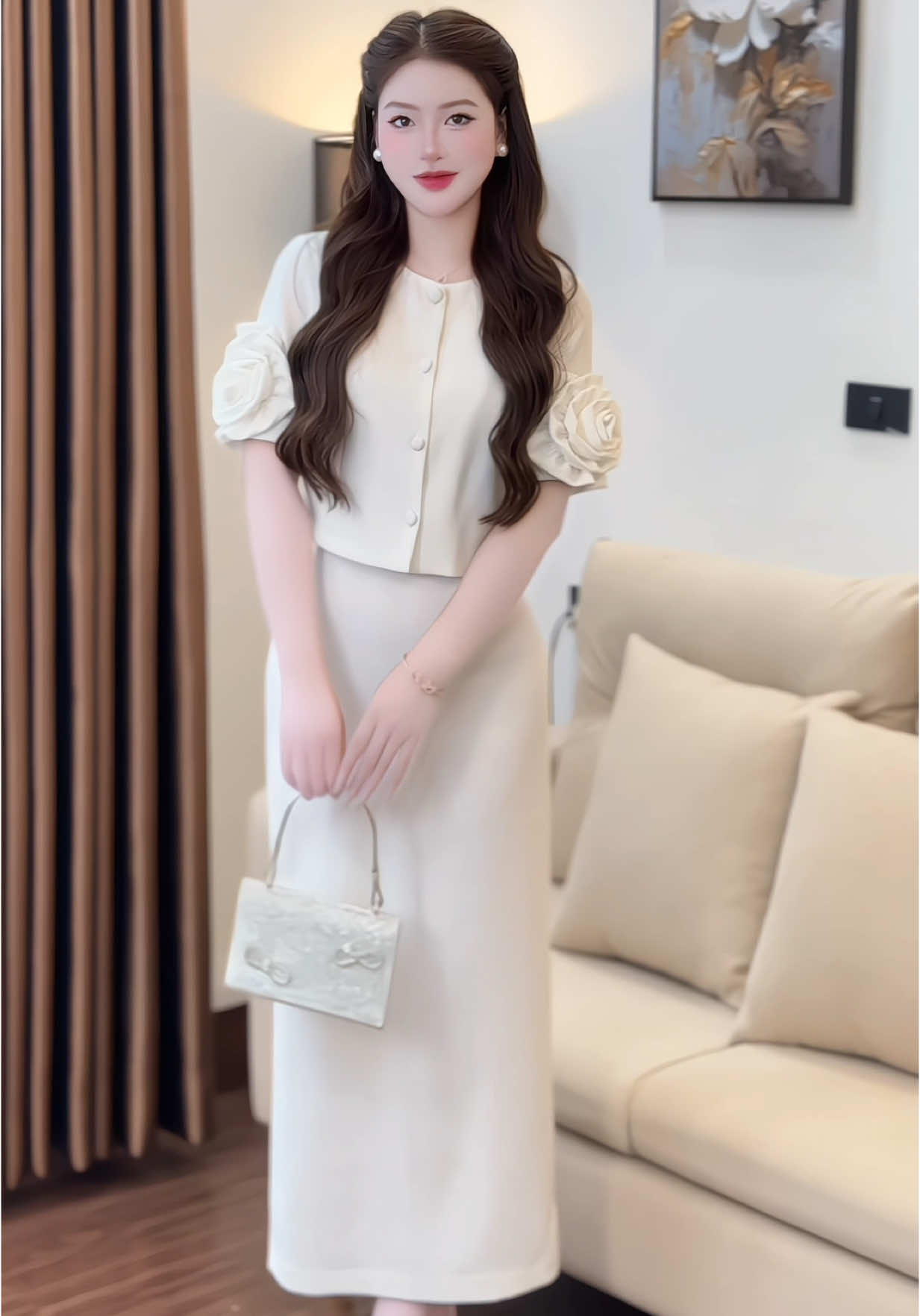 Lương 3 cọc 3 đồng nhưng vẫn cứ phải mặc đẹp nhé ce 😃 #xuhuongtiktok #thoitrangnu #lyna_vaythietke 