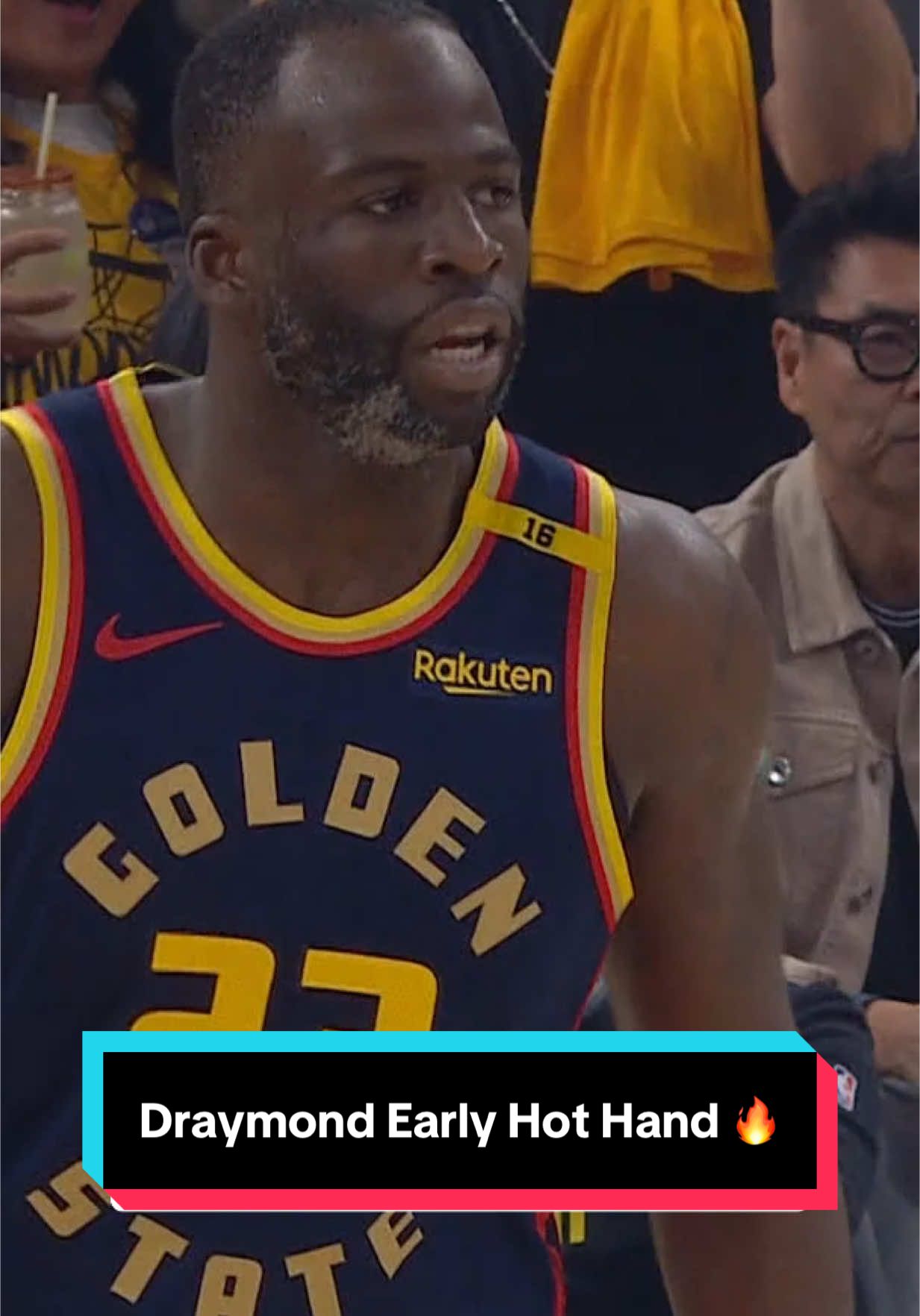 Draymond’s got the hot hand early! 🔥😳 #NBA #NBAPlayoffs #basketball #DraymondGreen 