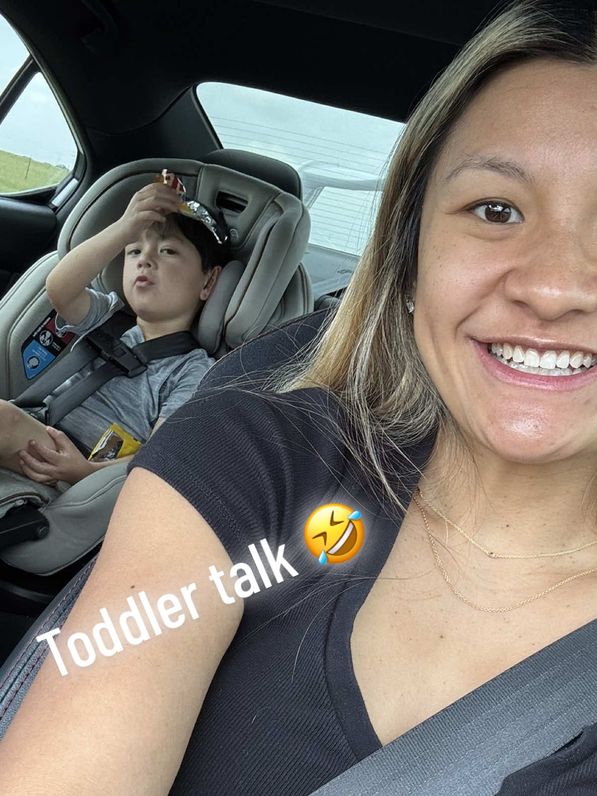 Where did he learn this?!🫠 he’s growing up so fast 🥹#toddlersoftiktok #boymom #motherhood #fyp #MomsofTikTok #parentfail #mymini 