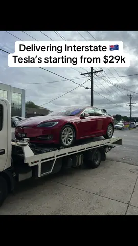 Tesla dreams delivered! 🚚⚡ Another Model S heading out — and yes, we ship Australia-wide 🇦🇺 Teslas from $29,950 — don’t miss out. Link in bio! #Tesla #ModelS #EVLife #UsedTesla #