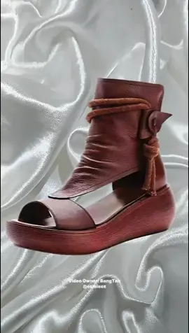 Roman Style 2.5 inches Thick Bottom Waterproof Open toe Sandals. #Sandals #OOTD #leathersandals #footwear #ozmieoz 