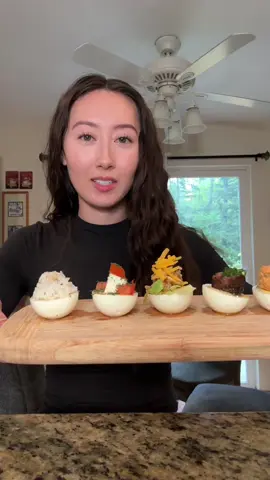 6 eggs 6 ways 🥚 #eggflight #6eggs6ways #eggflighttrend #tastetest #eggflighttastetest 