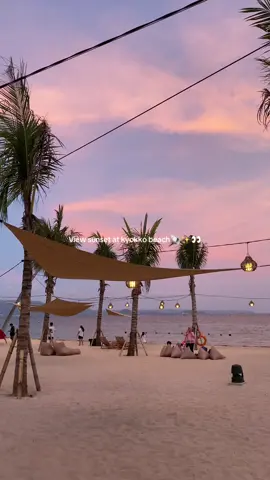 Cantik bgtt🐚✨👀💕  #kyokkobeach #lampung #lampungtiktok #lampungpride #pantai #sunset #sunsetbeach #beach #fypage 
