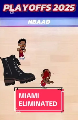 Miami Eliminated 🔥 #viral #fyp #foryou #blowup #fypage #NBA #animation #follow #nbaplayoffs #anime #basketball #2tall #nbaanimation #series #cartoon #viralvideo #viraltiktok 