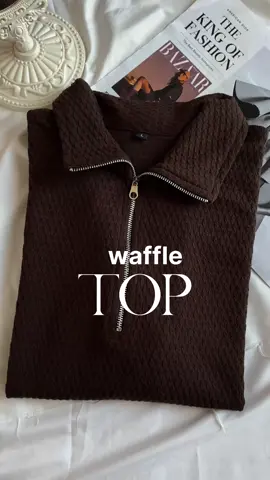 Sukaaaa😍 mau beli lagi waffle top ini warna lainnya  #waffle #waffletop #top #bajuwanita #atasanwanita #OOTD #outfit #knit #coklat #brown #atasancoklat #bajucoklat 