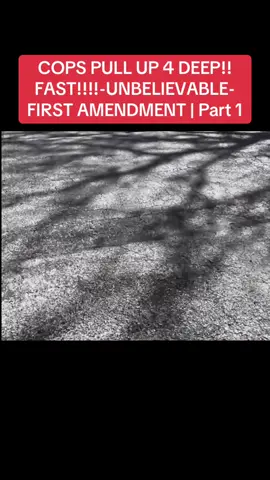 COPS PULL UP 4 DEEP!! FAST!!!!-UNBELIEVABLE-FIRST AMENDMENT | Part 1