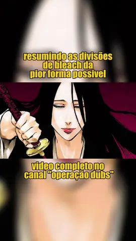 resumo sincero de divisões Bleach #bleachtybw  #bleach #gotei13 #aizen