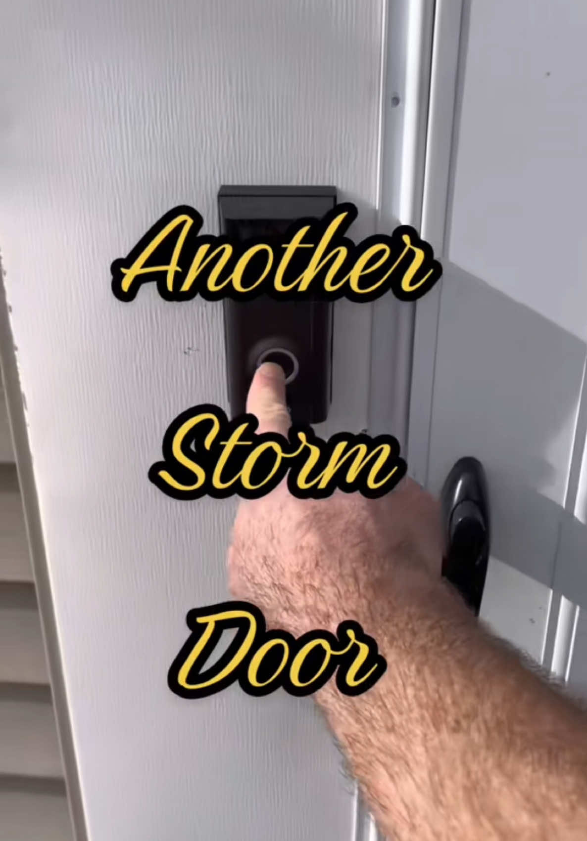 HANDYMAN PORFESSIONAL INSTALLS A STORM DOOR #handyman #DIY #hoisthisarepost #yeahbutididstufftoit