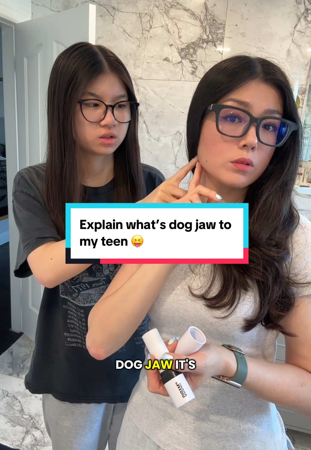 She was seriously curious what is dog jaw 😂 sorry Izzie but hey the ending…🤪 #momoftiktok #lifewithkids #teenager #motherdaughter #dogjawprank #reaction #comedyvideo #funny #humor #momtok #prankvideo #forfun 