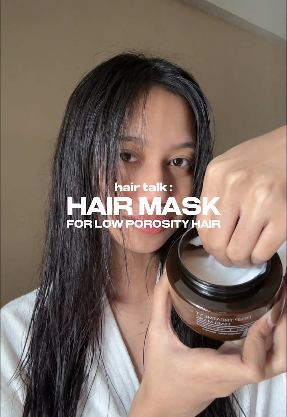hair mask for low porosity hair! selain bikin rambut jd halus, INI JUGA WANGI BANGET💆🏻‍♀️🤍✨ @By Jevarine Official  #rambutrusak #rambutkering #deeptreatmenthairmask #haircare #Jevarine 