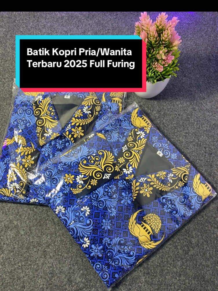 Batik korpri Pria/Wanita kerah hitam katun c40 Full Furing #batik #korpri #korpriindonesia #bajukorpri  