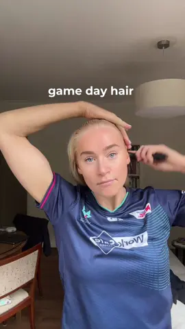 pony plait in business @Melbourne Vixens #netball 